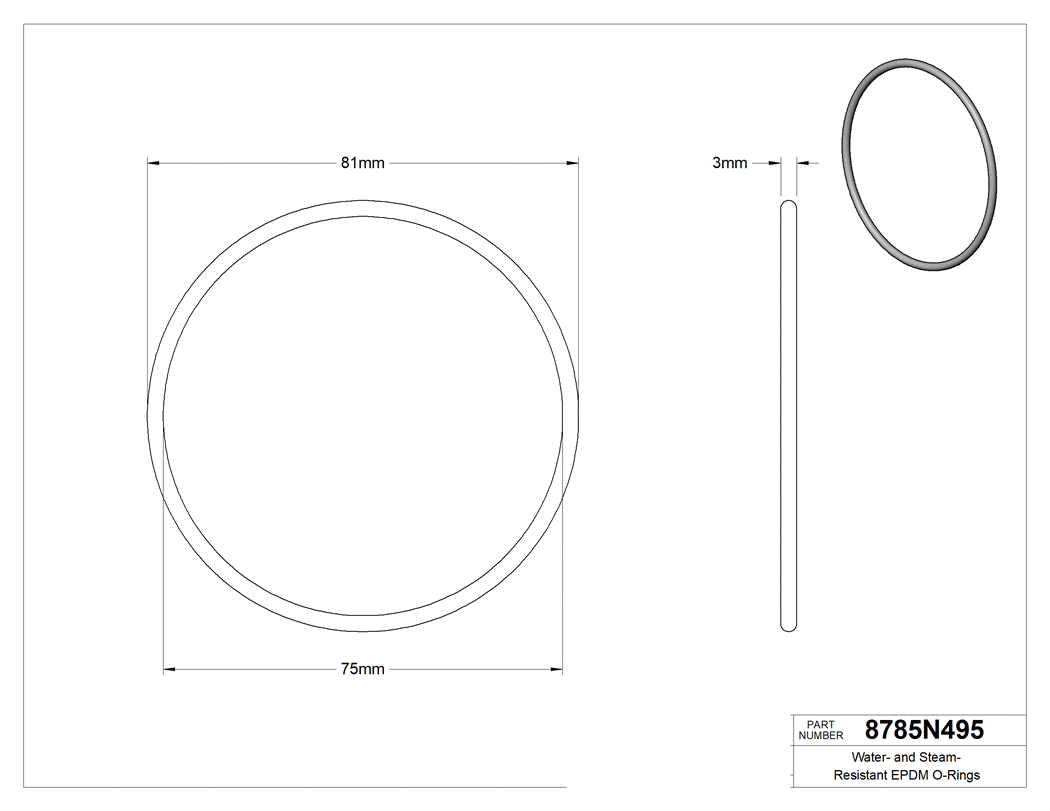 Technical drawing - 8785N495